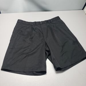 Mens dockers premium golf pleated relaxed fit black shorts size 36